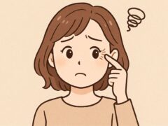目尻のしわ